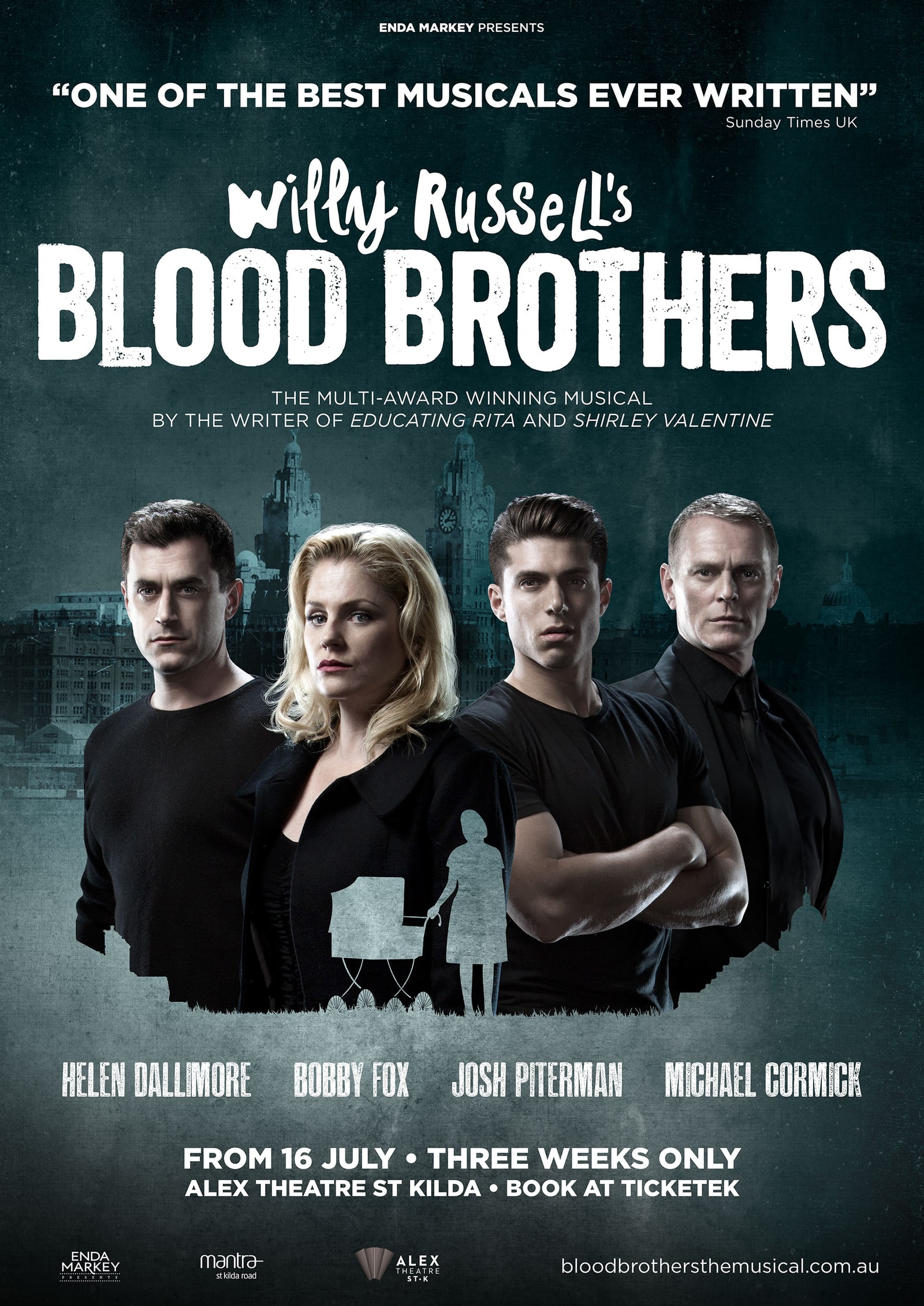 Blood Brothers Melbourne poster
