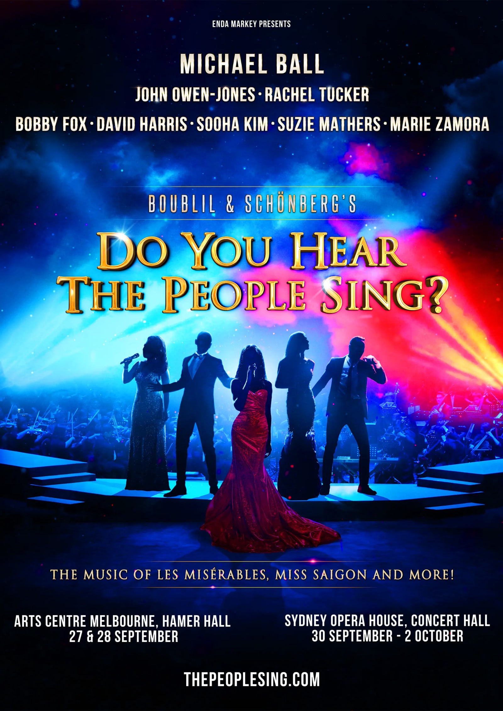 Do You Hear The People Sing? Australian tour poster